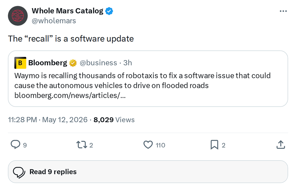 Tesla 'Recall' for Rearview Camera Delay Is Just a Software Fix