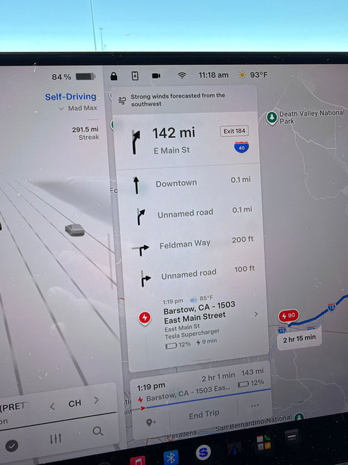 Tesla Road Trip Reality Check: 9 Minutes to Charge LV to LA