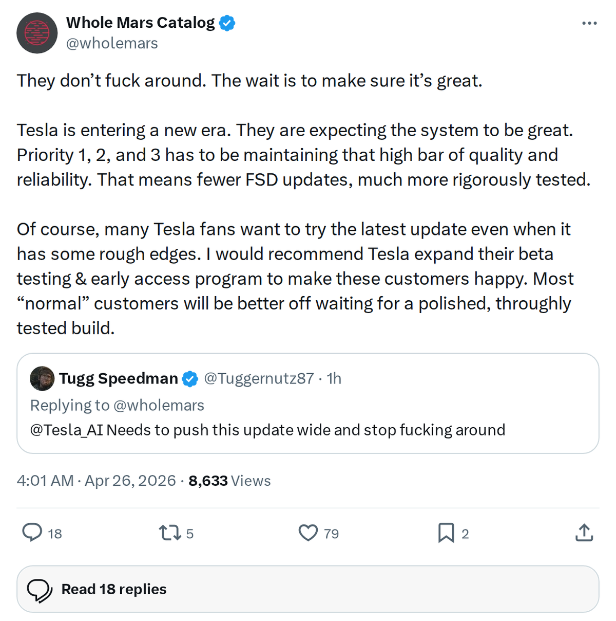 Tesla FSD Strategy Shifts: Fewer Updates, Much Higher Quality