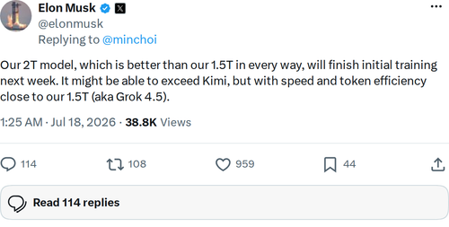 xAI's 2T Model: What Musk Just Revealed About Grok's Successor