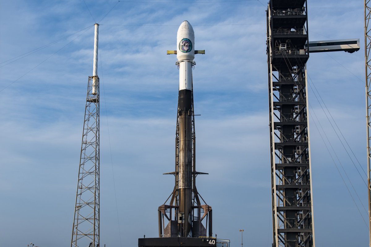 SpaceX Falcon 9 Stands Ready for NROL-95 National Security Launch