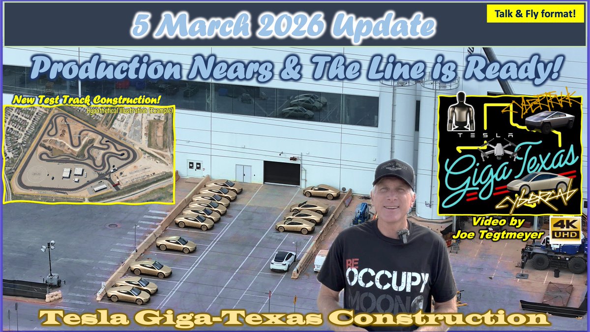Cybercab Activity Continues at Giga Texas: 5 Units Spotted