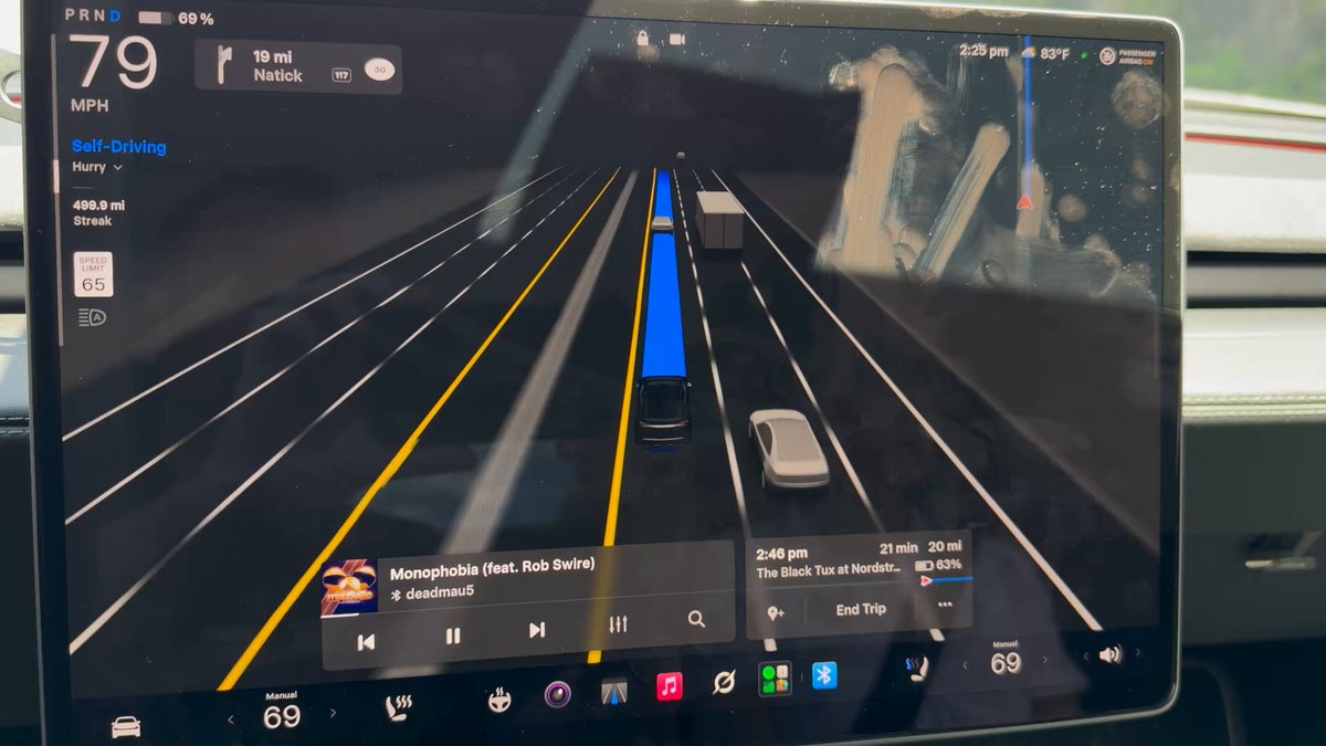 Tesla FSD Handles 500-Mile Road Trip and Thick Fog in Same Day