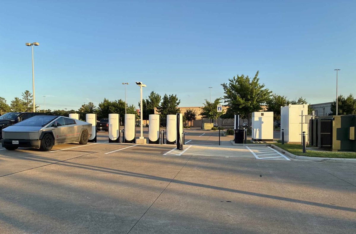 Tesla Opens V4 Supercharger in Longview, TX with 500 kW Cybertruck Charging