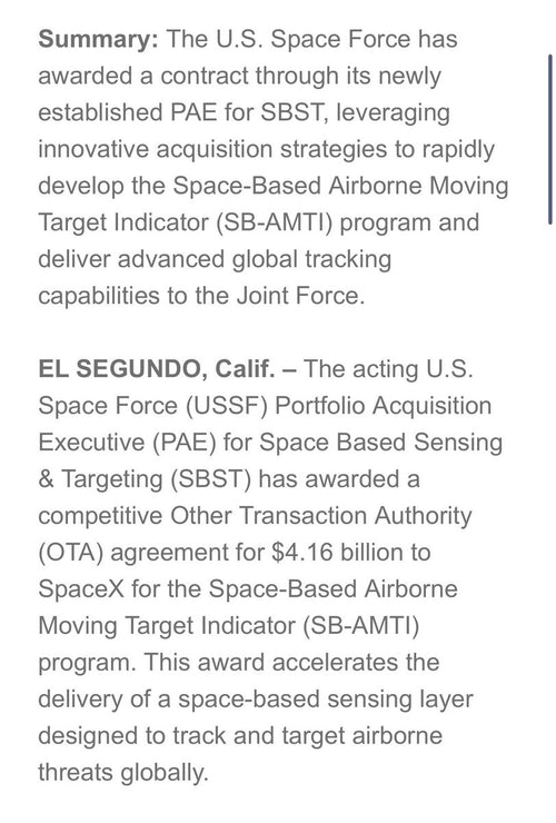 SpaceX Wins $6.4B in Space Force Contracts in One Week