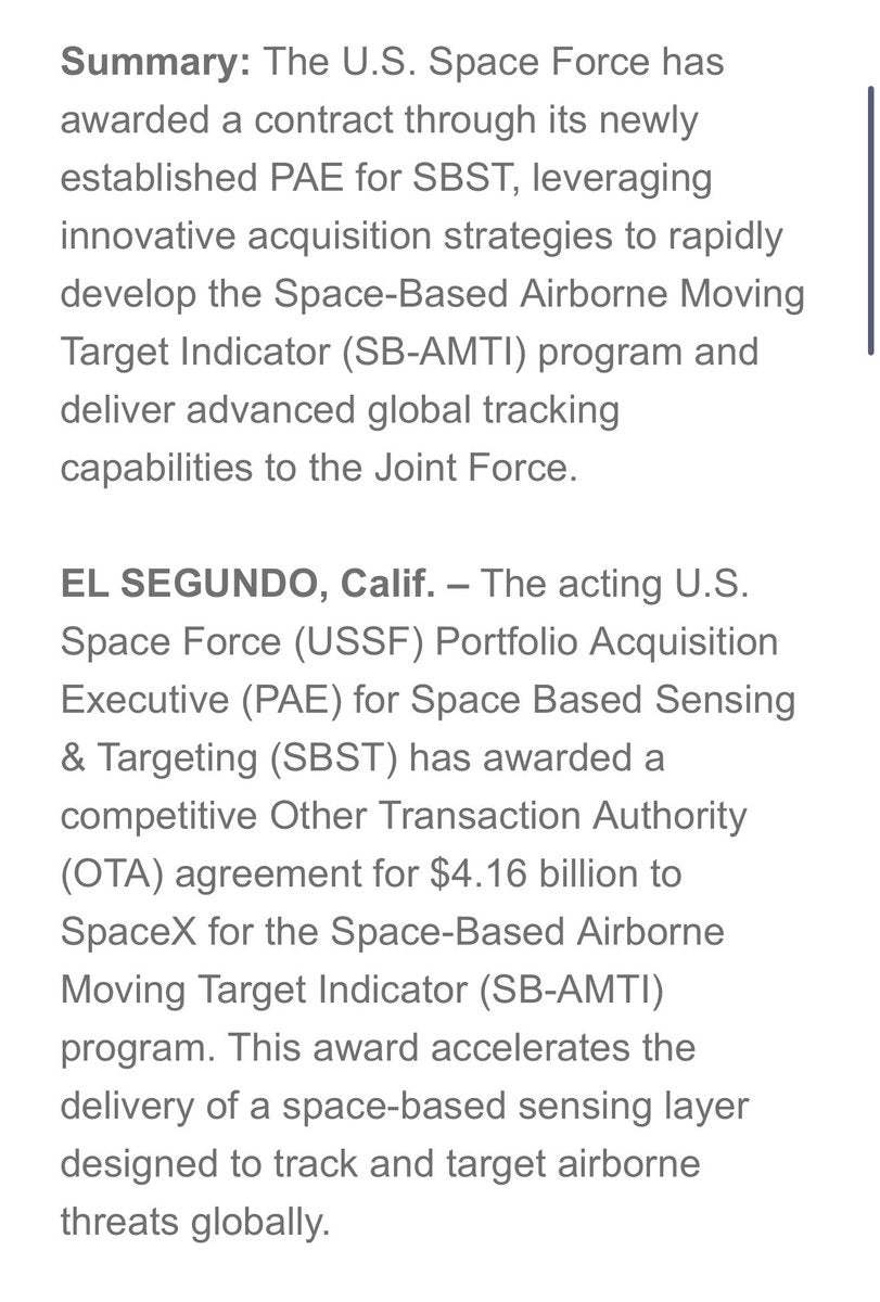 SpaceX Wins $6.4B in Space Force Contracts in One Week