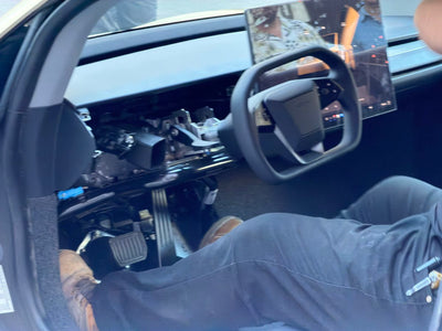 Cybertruck's Squircle Wheel Spotted Inside Cybercab Test Units