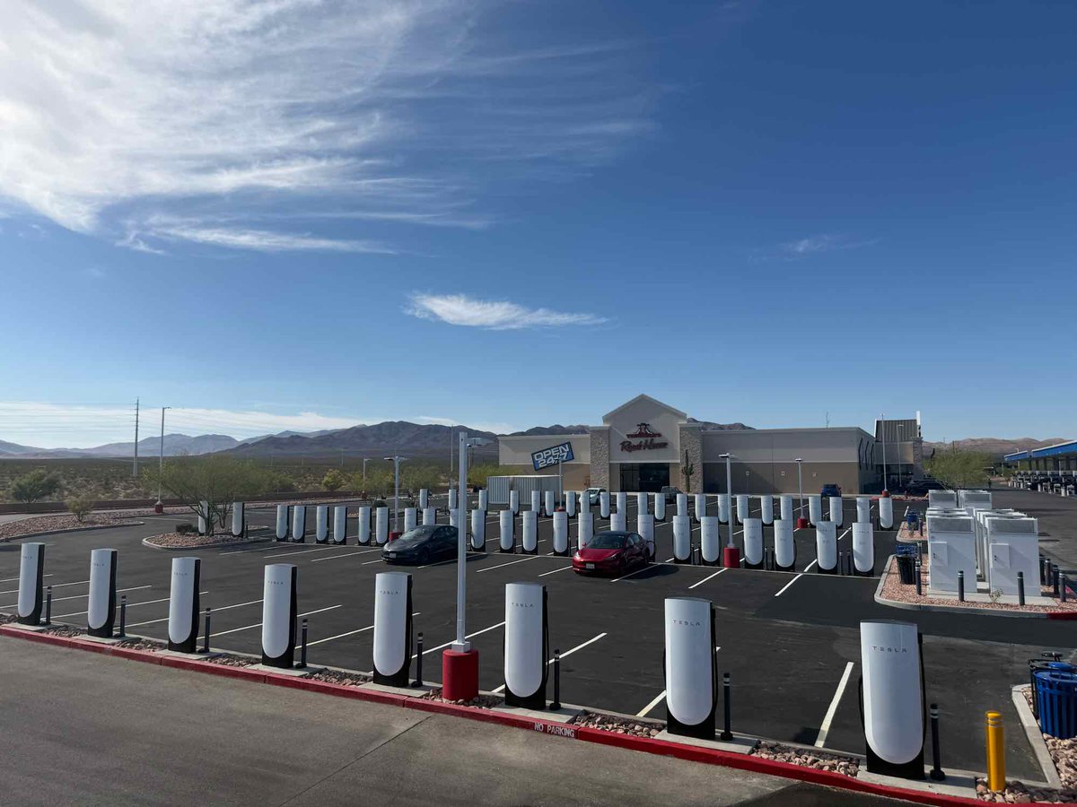 Tesla Opens 64-Stall Supercharger in Jean, Nevada