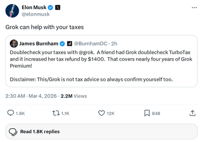 Grok Can Now Help With Your Taxes: What It Means