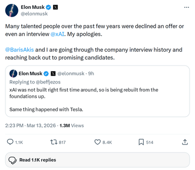 xAI Is Calling Back Rejected Candidates — Here's What It Means