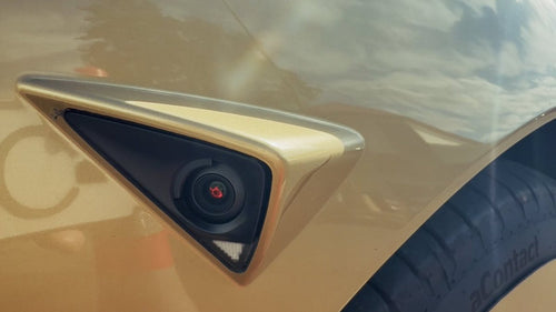 Tesla Cybercab Production Camera and Washer System Up Close