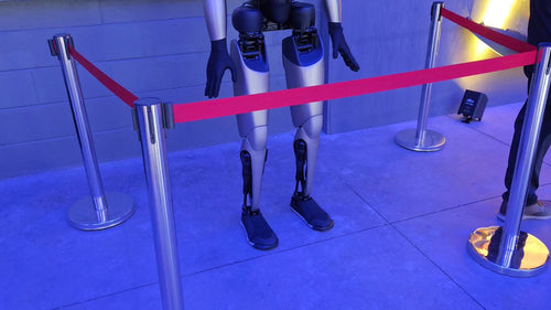 Optimus Shows Up at Tesla's Cybercab Launch Event