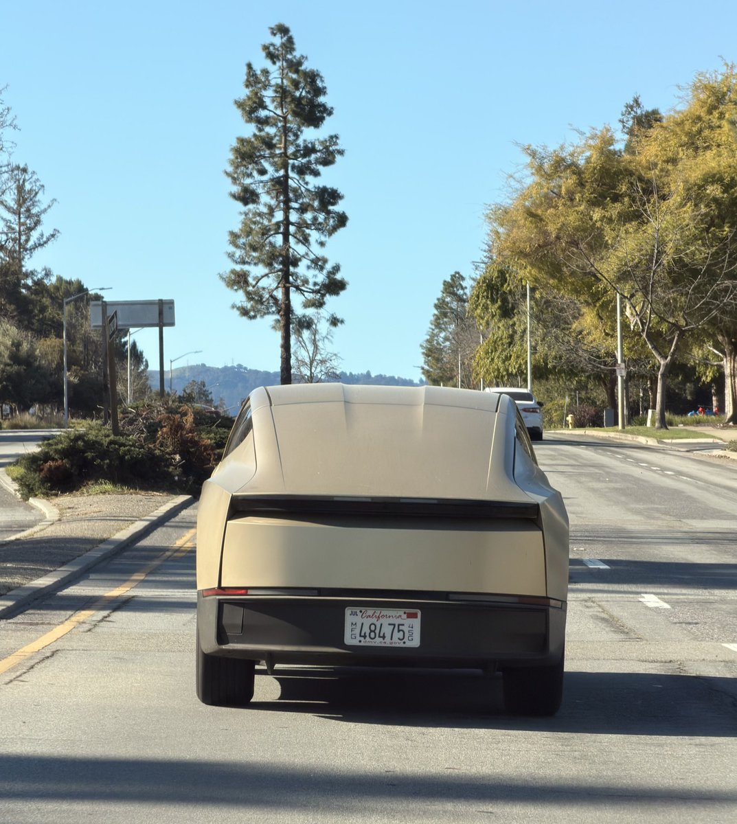 Mirrorless Tesla Cybercab Spotted Testing in California