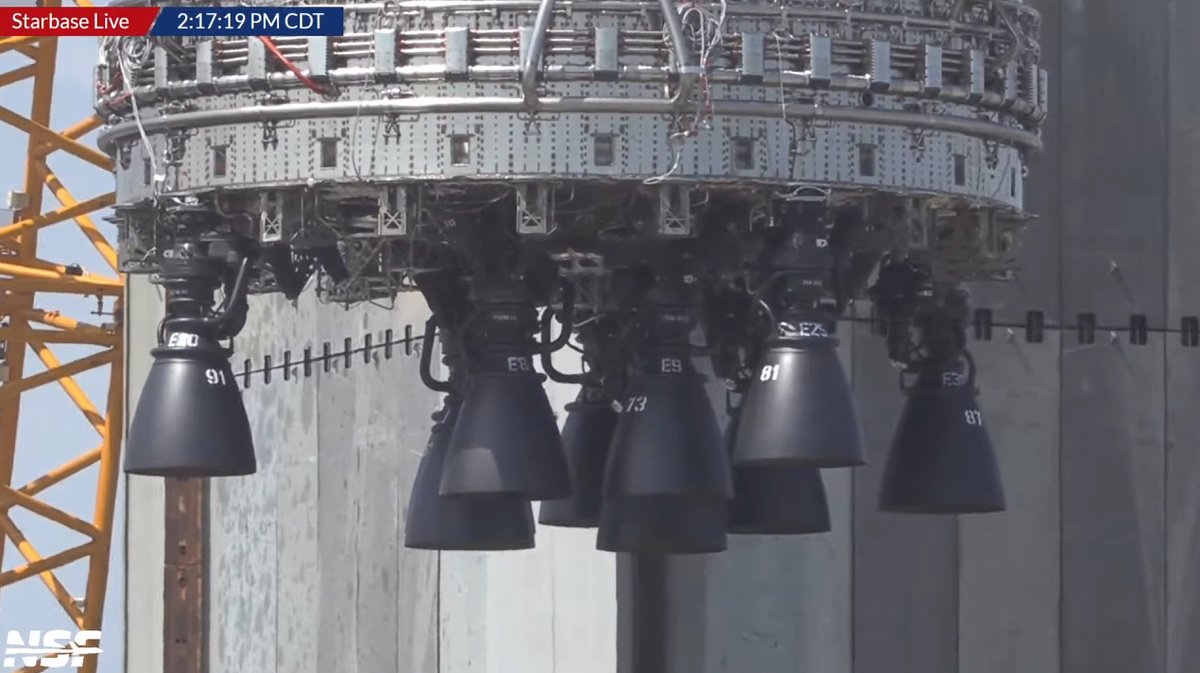 SpaceX Booster 19 Moves to Pad 2: 10 Engines Confirmed