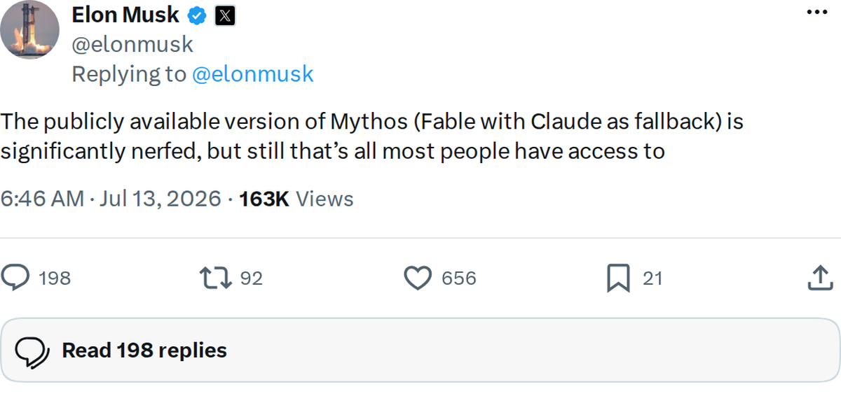Mythos AI, Explained in 5 Points: What Musk's 'Nerfed' Comment Means