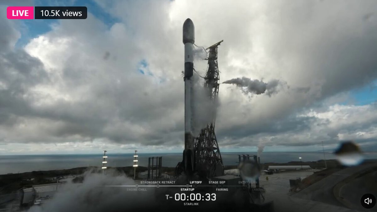 SpaceX Falcon 9 Aborts Starlink 15-15 Launch at Vandenberg