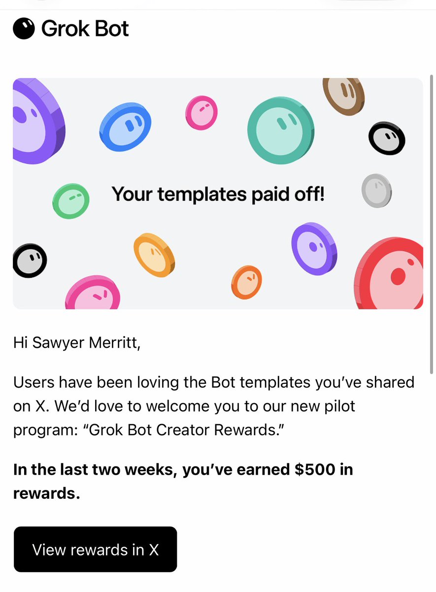 xAI Launches Grok Bot Creator Rewards Program