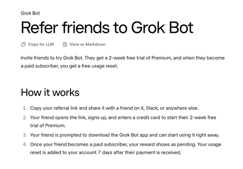 Grok Bot Referral Program: How It Works and Who Qualifies