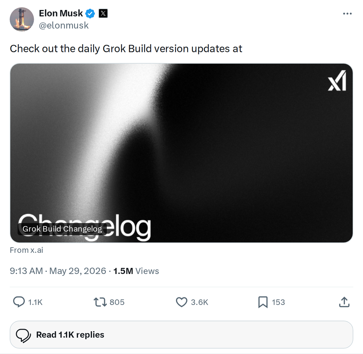 xAI Now Publishes Daily Grok Build Updates — Here's Where to Track Them