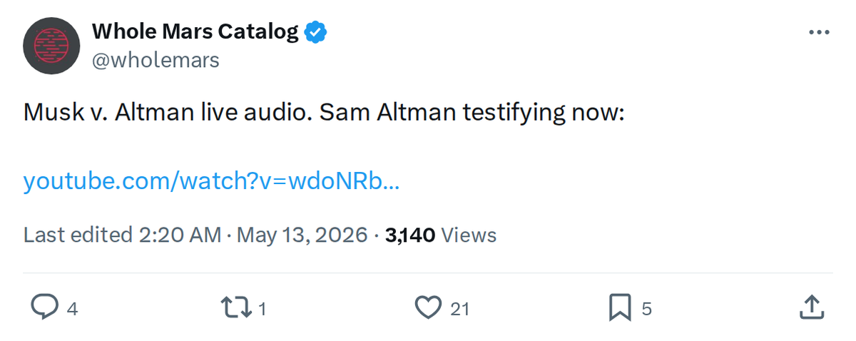 Sam Altman Takes the Stand in Musk v. Altman Trial