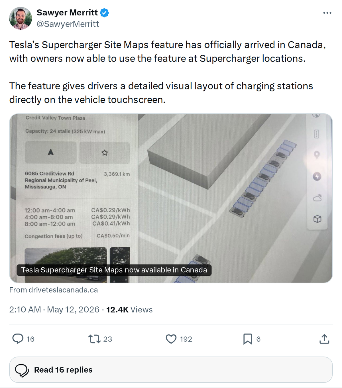 Tesla Supercharger Site Maps Now Live in Canada: What to Know
