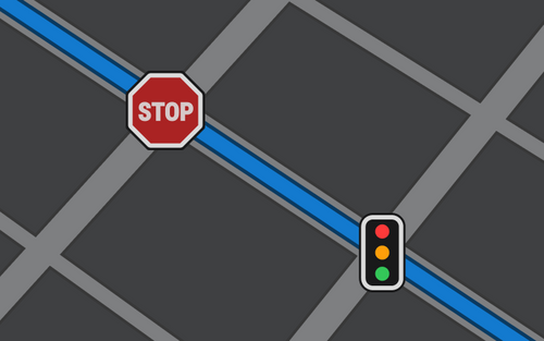 Tesla's "Traffic Controls on Route" Feature Spotted