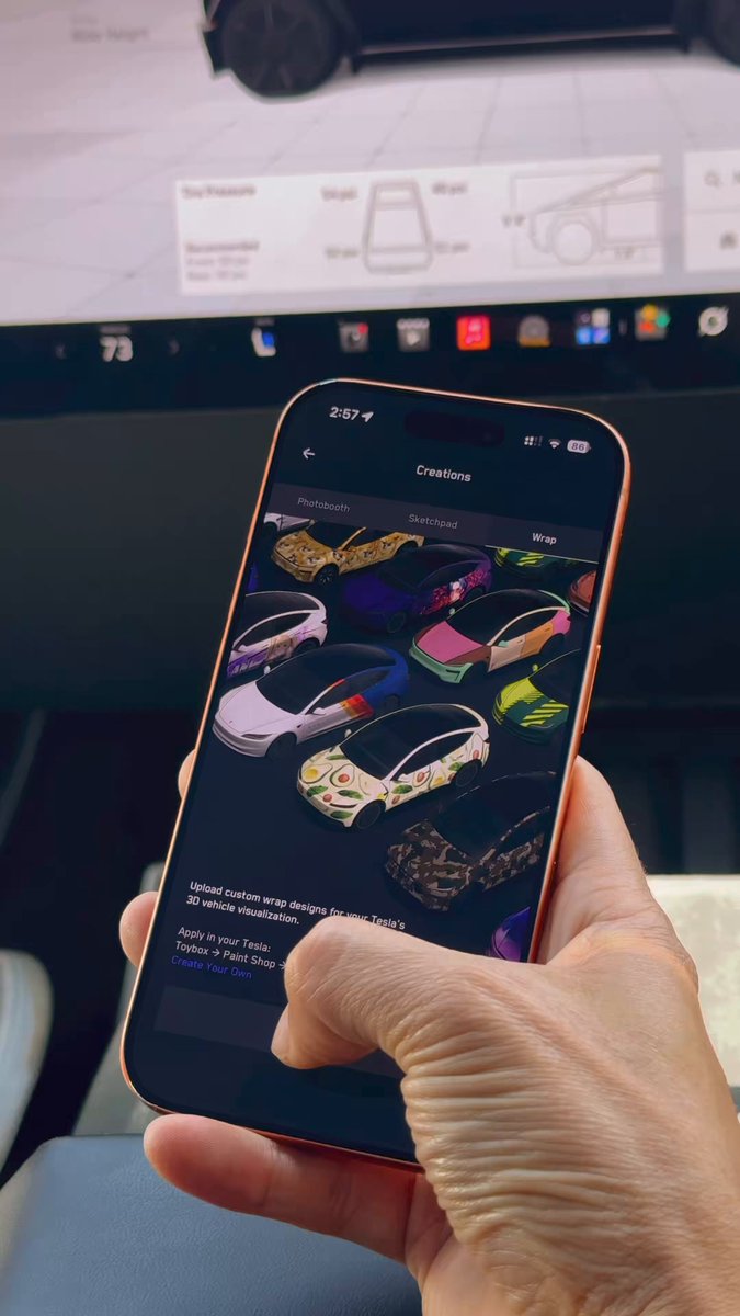 Tesla Now Lets You Order Custom Wraps From the Mobile App