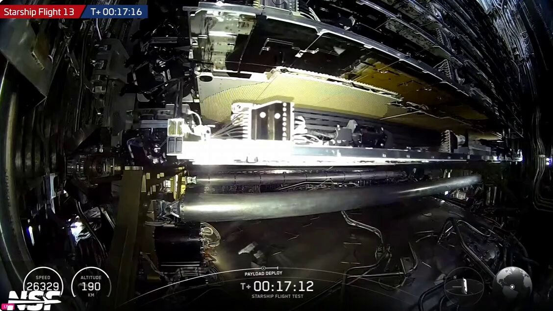 SpaceX Deploys First Starlink V3 Satellites on Starship Flight 13