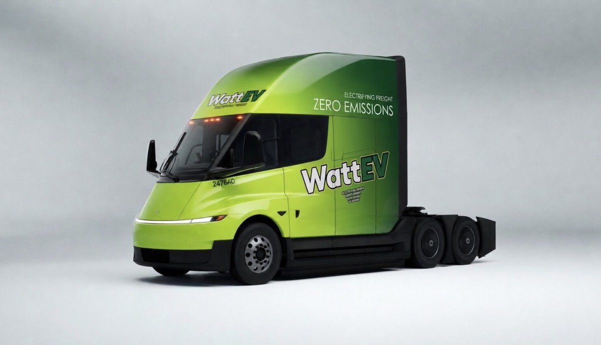 WattEV Orders 370 Tesla Semis in $100M California Deal