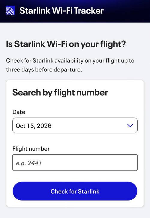 United Airlines Launches Starlink Wi-Fi Tracker for Passengers