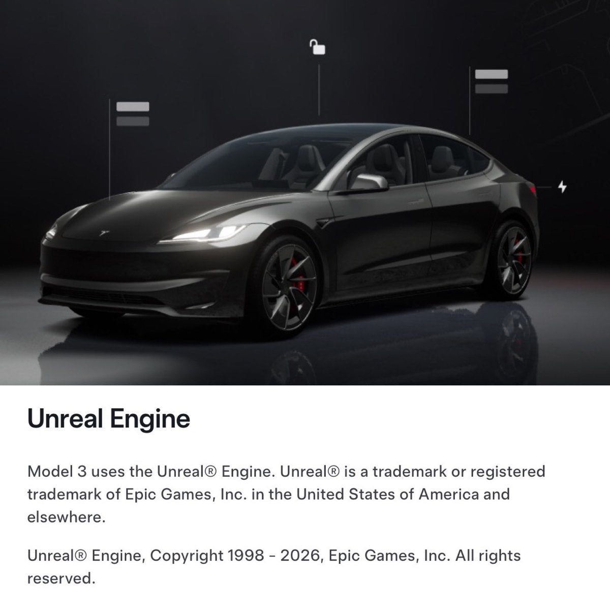 Tesla Owner Manuals Officially Confirm Unreal Engine Visualizations