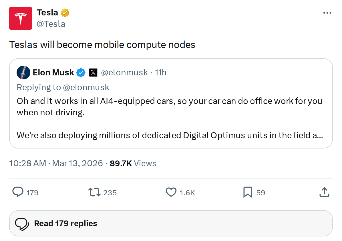 Tesla Vehicles to Become Mobile Compute Nodes: What It Means