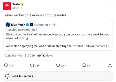Tesla Vehicles to Become Mobile Compute Nodes: What It Means
