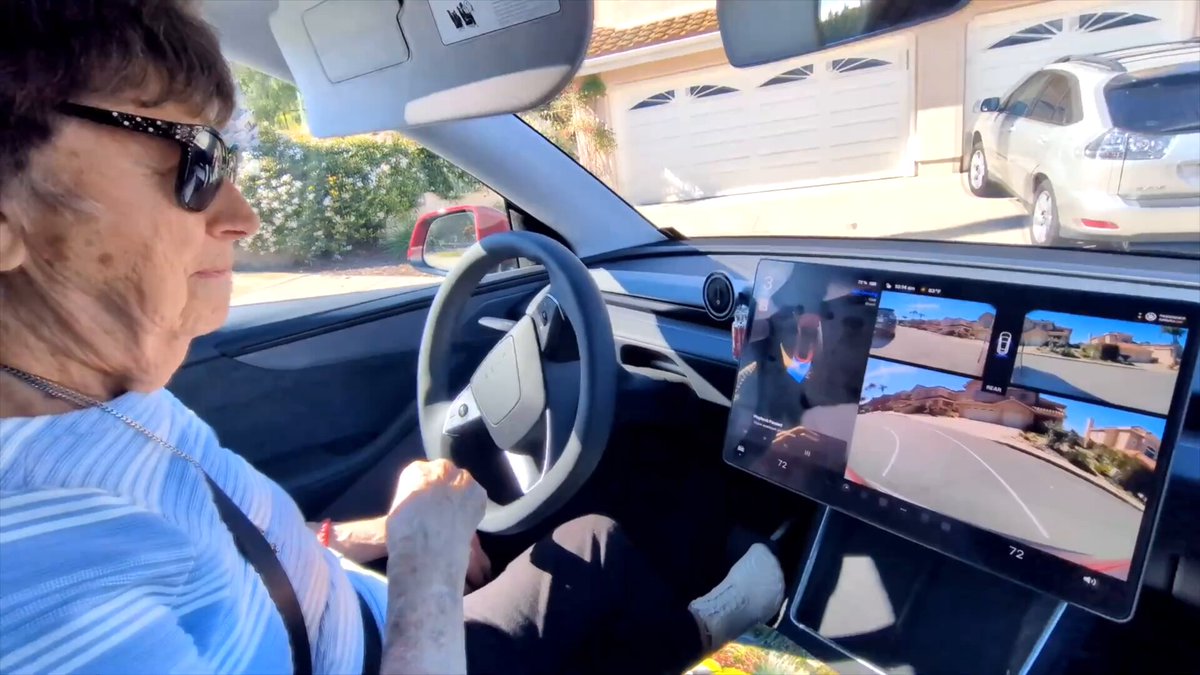93-Year-Old Finds New Freedom With Tesla FSD and Grok