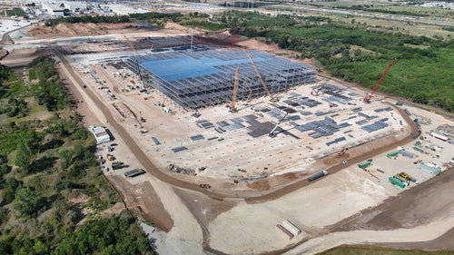 Giga Texas Chip Fab Foundation and Megapack Expansion Push Forward