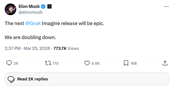 Elon: Next Grok Imagine Release Will Be 'Epic' โ What to Expect