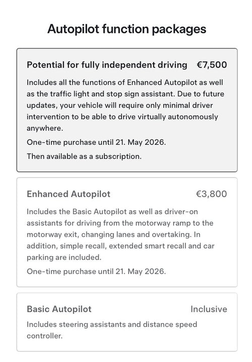 Tesla Ending One-Time FSD Purchases in Europe Tomorrow
