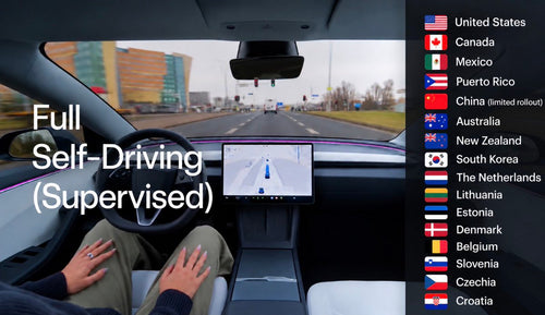 Tesla FSD (Supervised) Now Live in 16 Countries Across 4 Continents