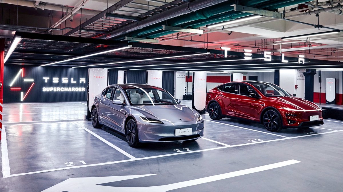 Tesla Opens Taiwan's Largest V4 Supercharger Station at Taipei Dome