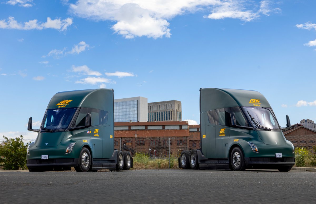 ArcBest Buys Two Tesla Semis After Pilot Hit 1.55 kWh/Mile