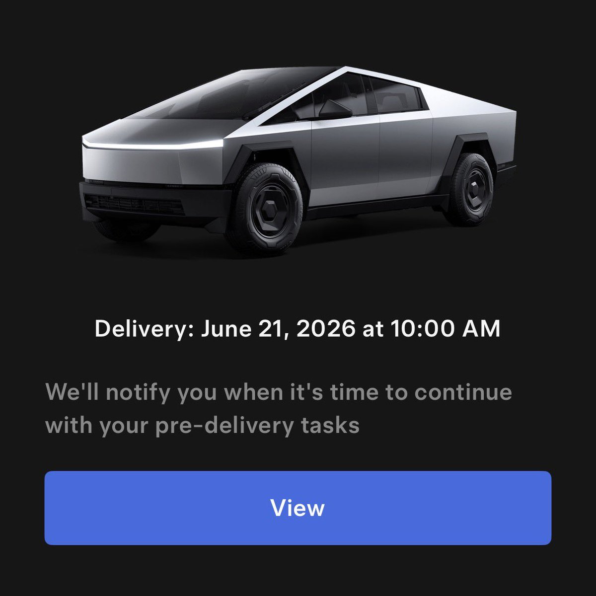 Cybertruck Dual Motor AWD Deliveries Start June 21