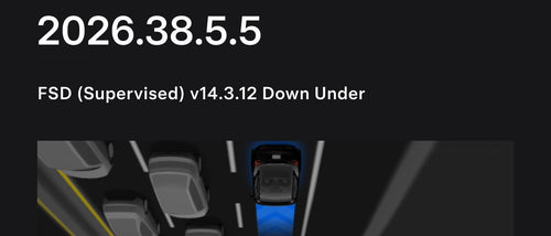 FSD 14.3.12 Arrives in Australia & New Zealand: What's New
