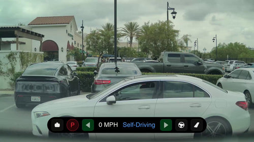 FSD v14.3.2 Backs Up to Nail a Right Turn — Proximity Awareness on Display