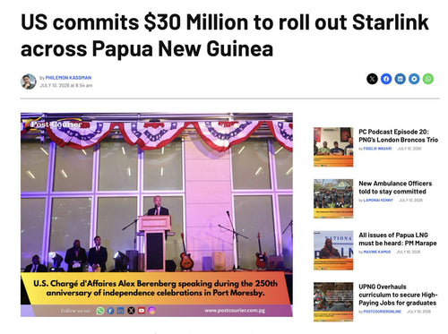 US Invests $30M to Bring Starlink to Papua New Guinea