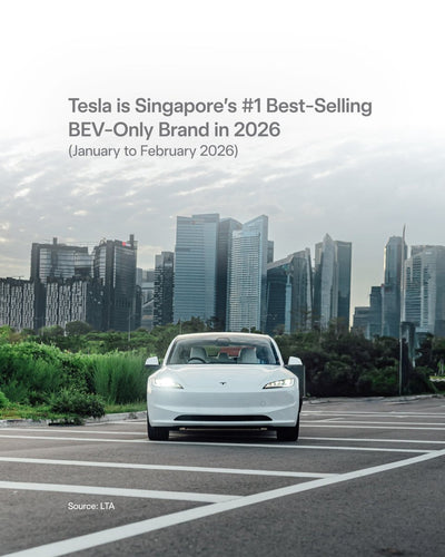 Tesla Claims Singapore's #1 BEV Brand Spot in 2026