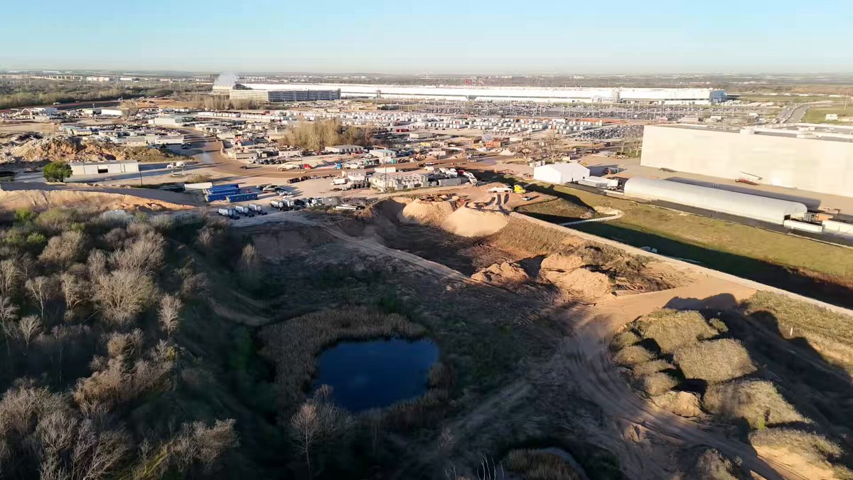 Giga Texas Expansion: North Campus Grows, Test Track Takes Shape
