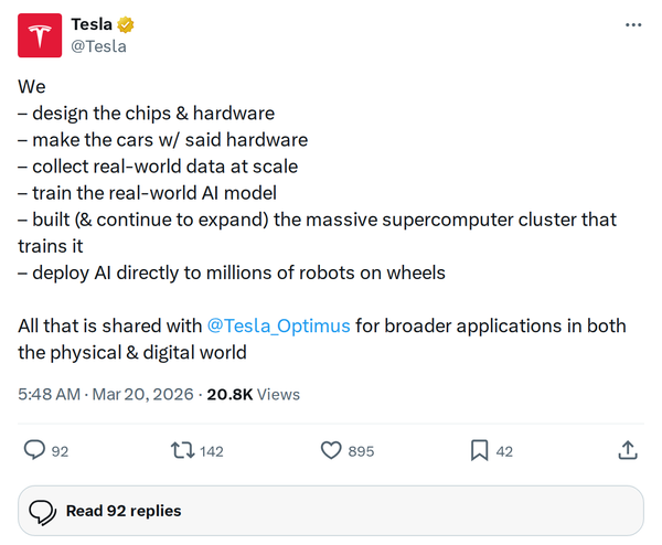 Tesla's Full AI Stack: Why No One Can Copy This Model