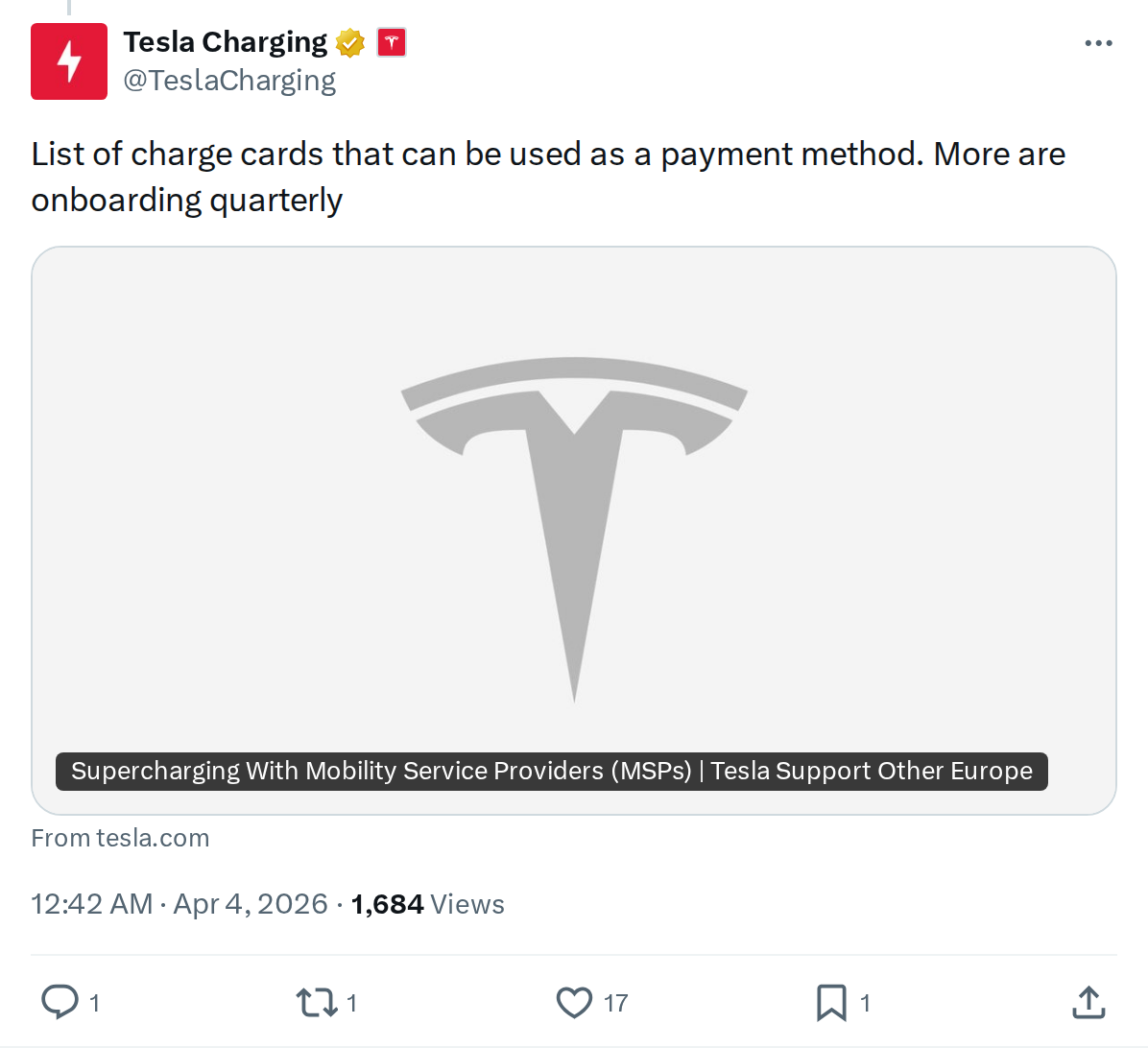 Tesla Supercharger Now Accepts More Charge Cards: Full Guide