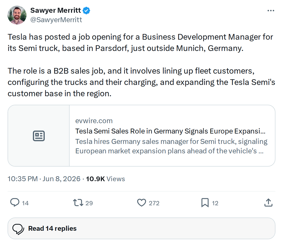 Tesla Semi Eyes Europe: New Germany Role Targets 2027 Launch