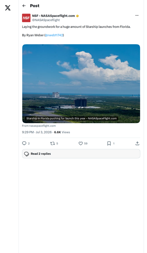 SpaceX Building Starship Launch Empire on Florida's Space Coast